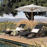 LUMISOL Patio Wicker Chaise Lounge Chairs Set of 2 - Photo 1