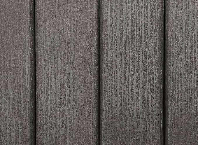 DuraWeather Poly® Adirondack Porch Rocker - Coastal (Wood Grain) on White