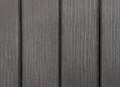 DuraWeather Poly® Adirondack Porch Rocker - Coastal (Wood Grain) on White