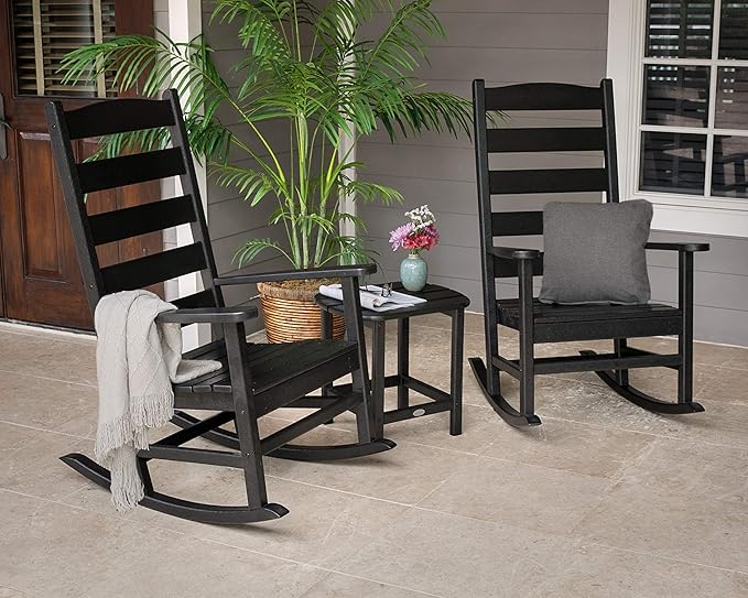 POLYWOOD® Shaker Rocking Chair Set, White