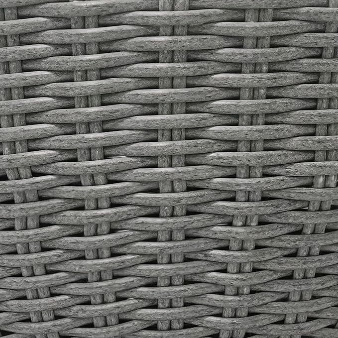 Christopher Knight Home Denhill 15.25" Outdoor Side Table, Round Patio End Table with Wood Top and Wicker Base - Photo 9