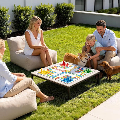 Dineli Modern ANNY-H Middle Chair Armless Chair Outdoor Furniture Comfy Patio Couch Sofa Outdoor Bean Bag Chair Creating a Unique Garden Modular Contemporary Sofa, Lazy Sofa for Outside (Light Beige)
