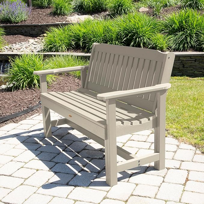 Sequoia Professional CM-BENSQ42-WAE Commercial Grade Exeter 4 Foot Garden Bench, Whitewash