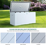 YITAHOME 230 Gallon Large Deck Box with Divider & Side Handles, Outdoor Double-Wall Storage for Patio Furniture Cushions - Photo 2