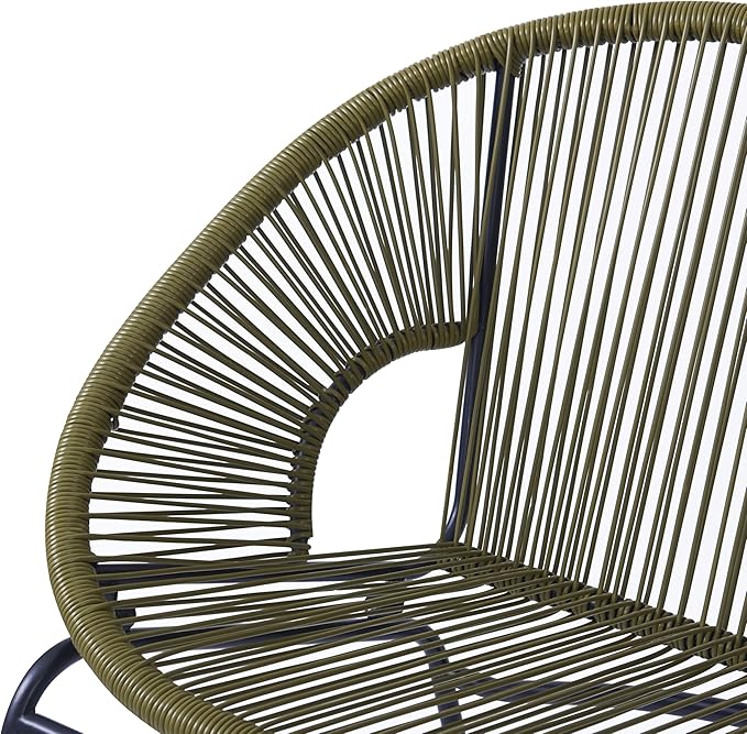 GDFStudio Patio Loveseat All-Weather Rattan 2 Seater Sofa Outdoor Patio Furniture Set for Balcony Poolside Backyard - Photo 7