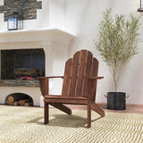 Linon Home Dcor Home Decor Teak Wood Stock Chair, 30.4" wx37.6 dx37.8 h, Stain - Photo 2