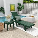 Costaelm Small Outdoor Side Table, Patio End Table Weather Resistant Outdoor Coffee Table - Photo 2