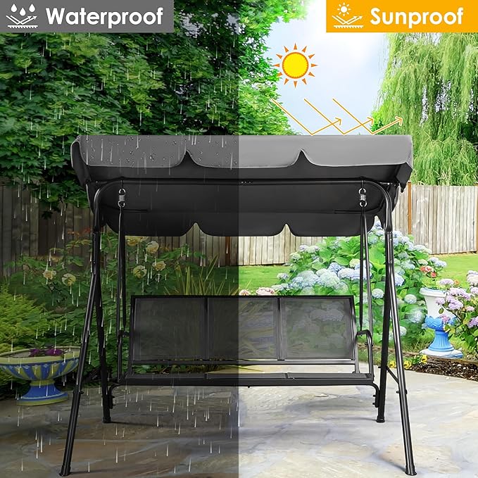 Yaheetech Outdoor Patio Swing Chair - Photo 7