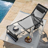 Flamaker Face Down Chaise Lounge Chair 5-Position Adjustable Sunbathing, Foldable Tanning Chair with Face& Arm Holes - Photo 2