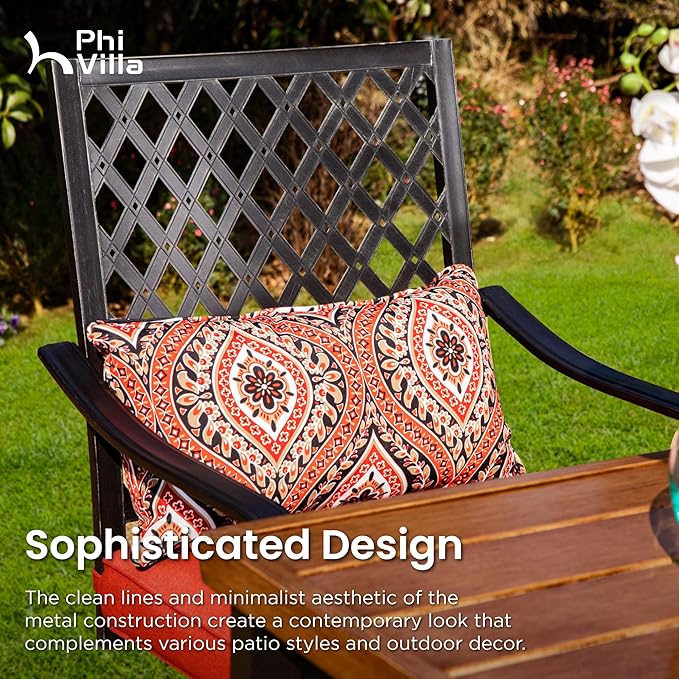 PHI VILLA 7 Piece Outdoor Bar Set - Photo 4