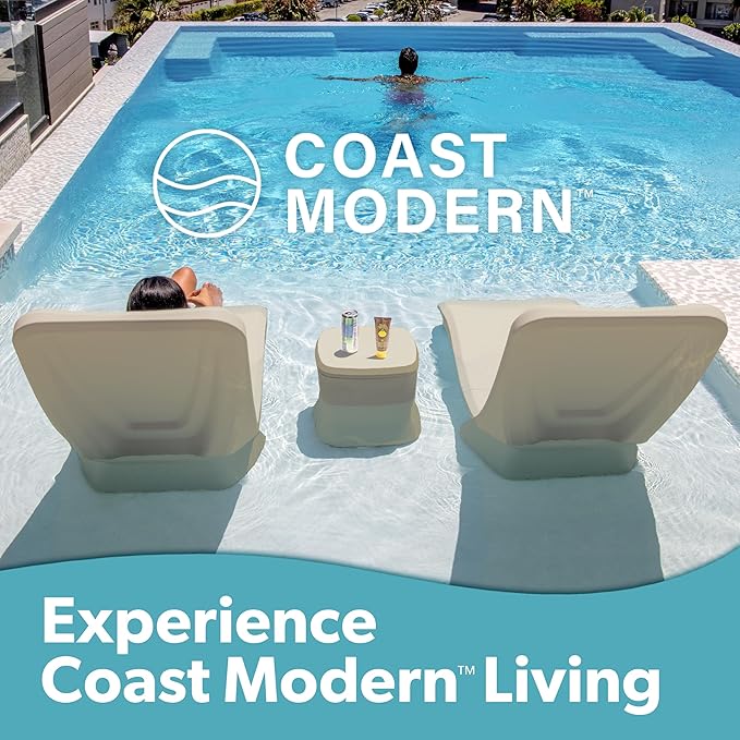 GoSports Coast Modern in Pool Lounge Chair - Waterproof & Weighted Chaise Lounger - Outdoor Pool Furniture for Patio or - Photo 6