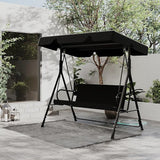 Durable Outdoor Glider Swing with Canopy，Patio Garden Bench and Stand for Backyard, Porch, or Lawn - Photo 1