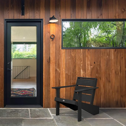 Haven Modern Adirondack Chair, Black Sand