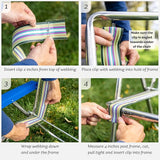 Lawn Chair USA Replacement Webbing Kit - UV-Resistant Straps for Lawn Chairs, Durable Polypropylene (3" x 50' - Photo 4