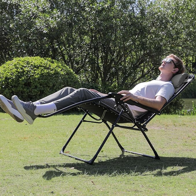 Oversized Padded Zero Gravity Lounge Chair - Photo 2