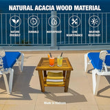Double Adirondack Table - Weatherproof Outdoor Side Table - Patio End Tables for Outside - Adirondack Side Table - Photo 5