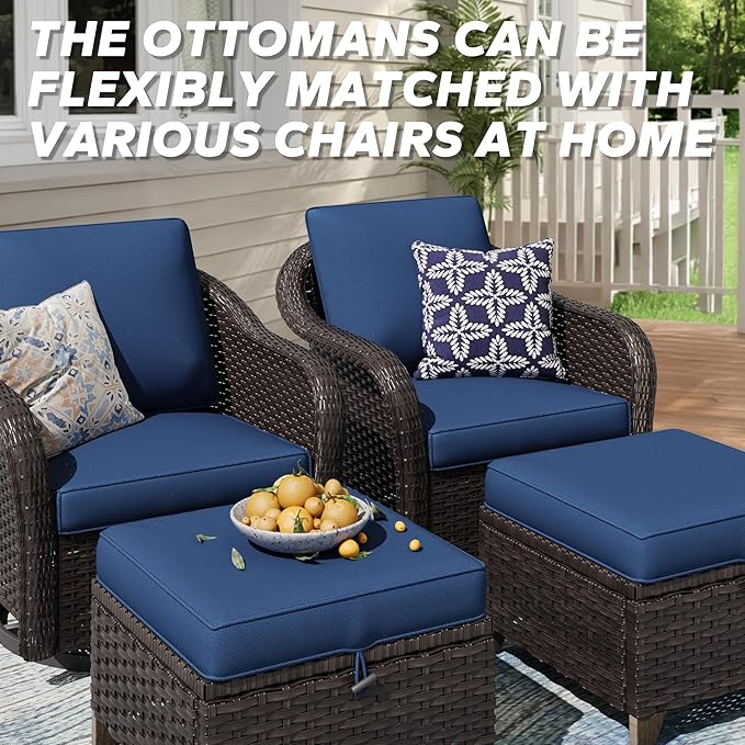 5 Pieces Outdoor Patio Conversation Furniture Set - Photo 6