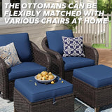 5 Pieces Outdoor Patio Conversation Furniture Set - Photo 6
