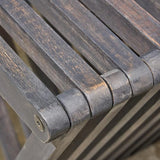 Christopher Knight Home Esme Outdoor Acacia Wood Bench, Dark Gray Finish - Photo 7