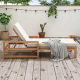 Outdoor Lounge Chairs, 6-Position Patio Chaise Lounge with Cushion & Adjustable Backrest for Backyard, Deck - Photo 3