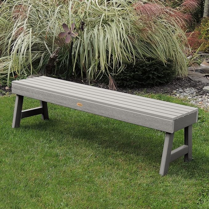 Highwood Weatherly Picnic Bench, 5ft, Harbor Gray