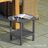TORVA Patio Adirondack Side Table, Outdoor End Tables All-Weather Resistant HDPE Humidity-Proof Long Time Use for Deck - Photo 4