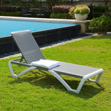 Domi Outdoor Chaise Lounge, Adjustable Aluminum Patio Lounge - Photo 1