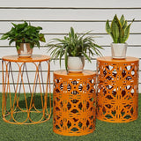 Y&M Patio Side Table, Indoor End Tables for Bedroom, Set of 3 Stacking Coffee Table for Living Room - Photo 1