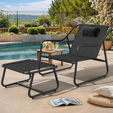YITAHOME Patio Lounge Chair with Ottoman, Oversized Papasan Chair - Photo 1