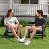 NUNU LAB Outdoor Adirondack Chairs, Plastic Adirondack Chair with Cup Holder, Weather Resistant Patio Chairs - Photo 8