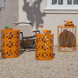 Y&M Patio Side Table, Indoor End Tables for Bedroom, Set of 3 Stacking Coffee Table for Living Room - Photo 4