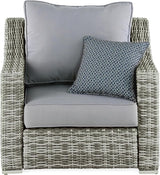 Elle Decor Vallauris Patio Outdoor Furniture Collection, Premium All Weather Wicker, Arm Chair, Gray - Photo 4