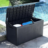 YITAHOME 100 Gallon Large Resin Deck Box Outdoor Storage Boxes for Patio Furniture, Outdoor Cushions - Photo 7