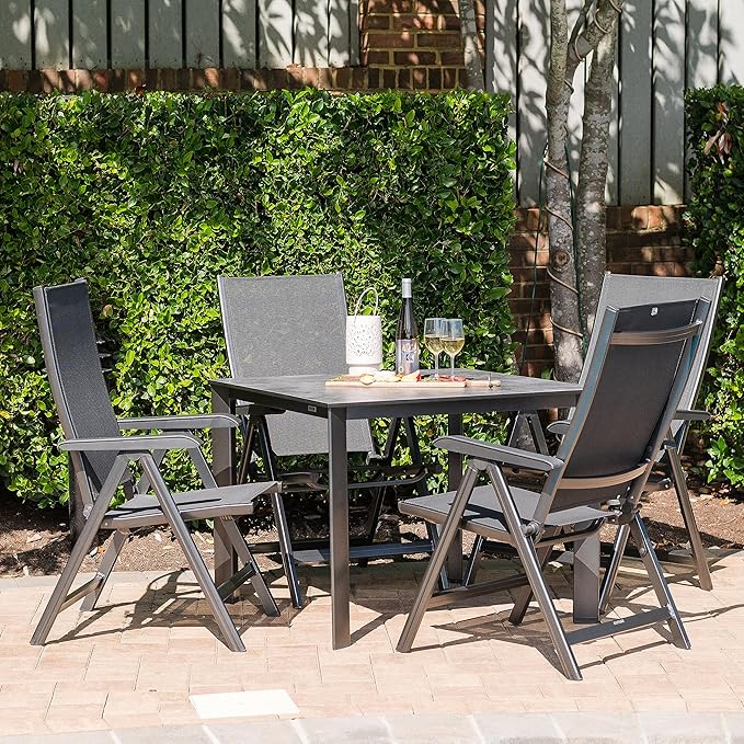 KETTLER Basic Plus Folding Multi-Position Chair - Gray/Gray