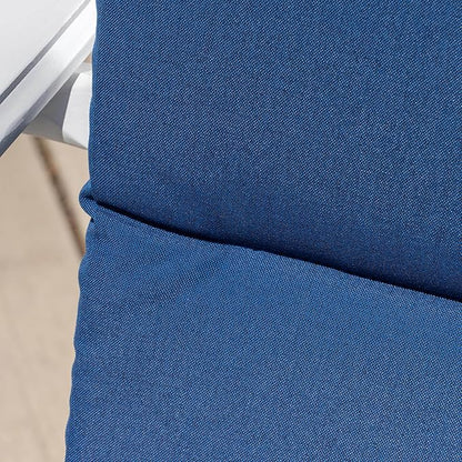 Christopher Knight Home 304626 Adirondack Chairs, Set of 2, White + Navy Blue