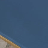 Christopher Knight Home Perla Outdoor Chaise Lounge with Water Resistant Cushion, Teak Finish / Blue - Photo 6