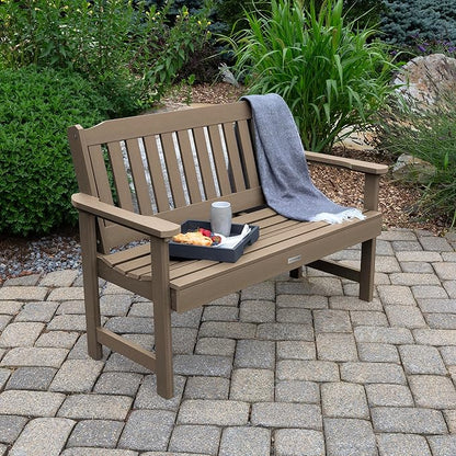 highwood Lehigh Garden Bench, 4 Feet, Woodland Brown