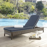 Crosley Furniture Bradenton Reclining Wicker Outdoor Chaise Lounge Chair for Patio, Deck, Backyard, Poolside - Photo 2