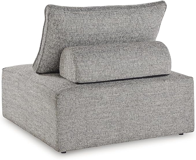 Signature Design by Ashley Bree Zee Straight Modern 2-Piece Outdoor Sectional with Tufted Cushion, Gray - Photo 4