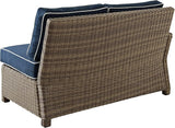 Crosley Furniture Bradenton Outdoor Sectional Left Side Loveseat, 2-Person Wicker Patio Couch for Deck - Photo 4