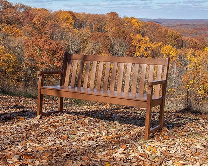 POLYWOOD TGB60BL Traditional Garden 60" Bench, Black