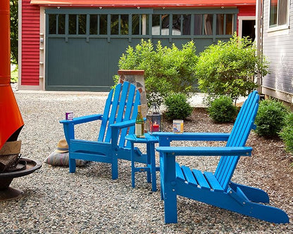 POLYWOOD PWS214-1-GR Classic Adirondack Chair Seating Set in Green