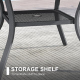 VICLLAX 47.2" Round Patio Dining Table for 4-6 - Photo 5