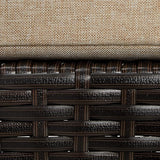 Christopher Knight Home Salem Outdoor Wicker Adjustable Chaise Lounge with Cushions, Multibrown And Textured Beige - Photo 6