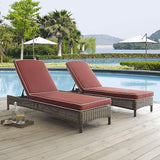 Crosley Furniture Bradenton Reclining Wicker Outdoor Chaise Lounge Chair for Patio, Deck, Backyard, Poolside - Photo 9