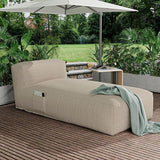 Outdoor Bean Bed Chair Sun Lounger, Outdoor Couch Sofa for Patio & Pool, Foam Filling Day Bed Furniture - Photo 5