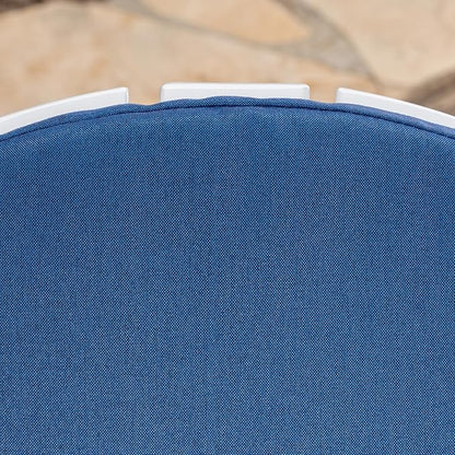 Christopher Knight Home 304626 Adirondack Chairs, Set of 2, White + Navy Blue
