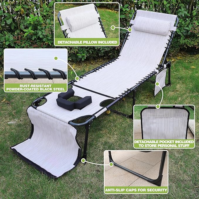 BlueWish Outdoor Tanning Chair - Photo 5