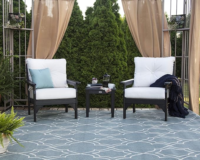 Polywood® Vineyard Deep Seating Chair in White/Cast Ash - Photo 2