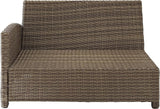 Crosley Furniture Bradenton Outdoor Sectional Left Side Loveseat, 2-Person Wicker Patio Couch for Deck - Photo 5